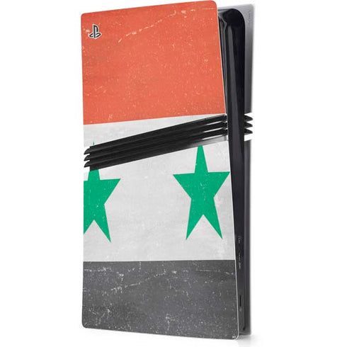 Syria Flag Distressed PS5 Pro Console Skin